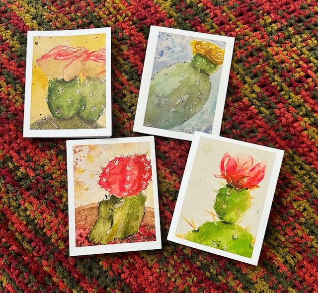 Cactus notecard set