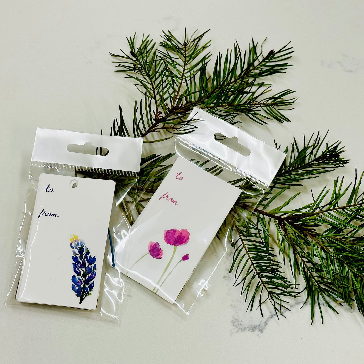 flat tag and hanging tags