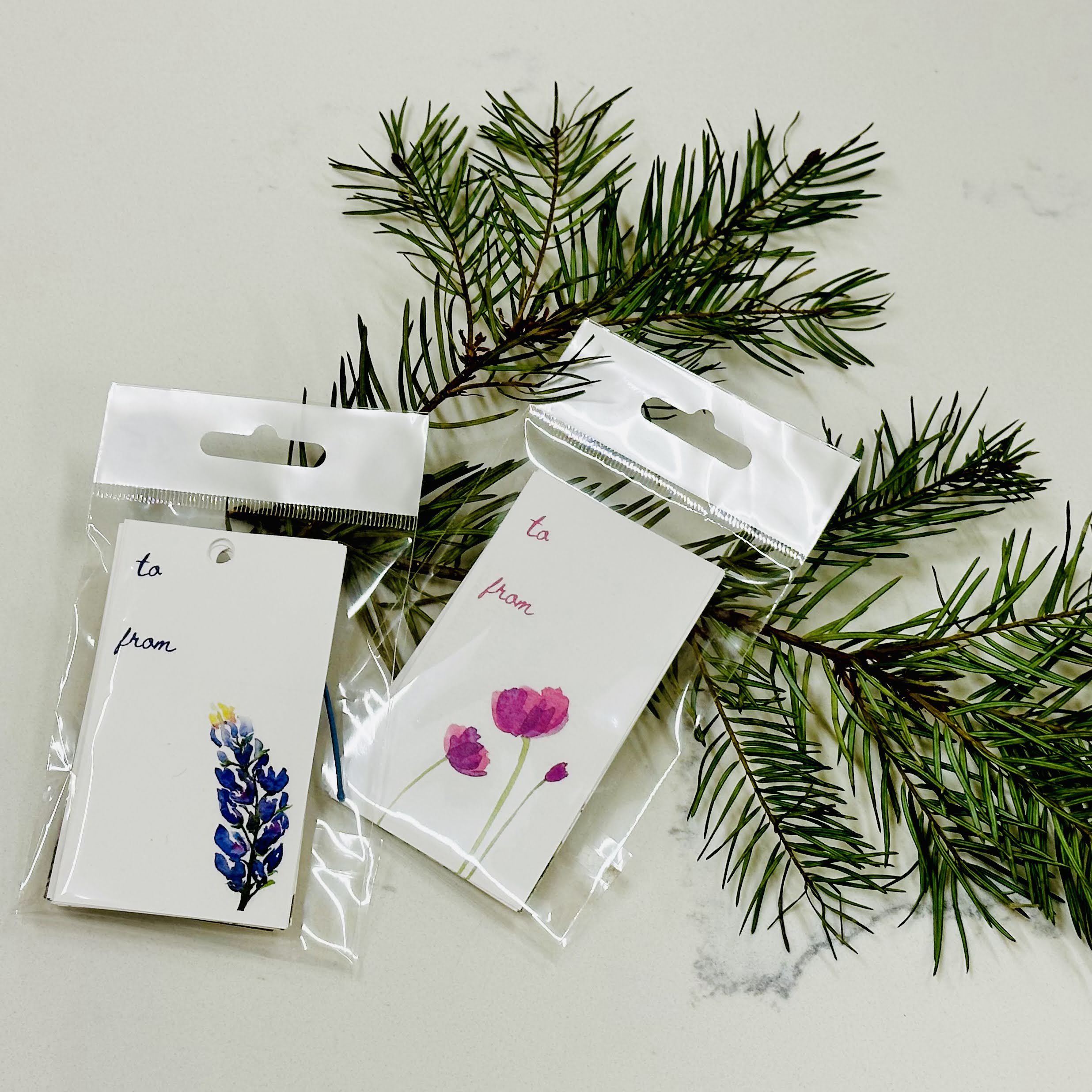 flat tag and hanging tags