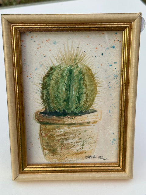 Potted Cactus Painting