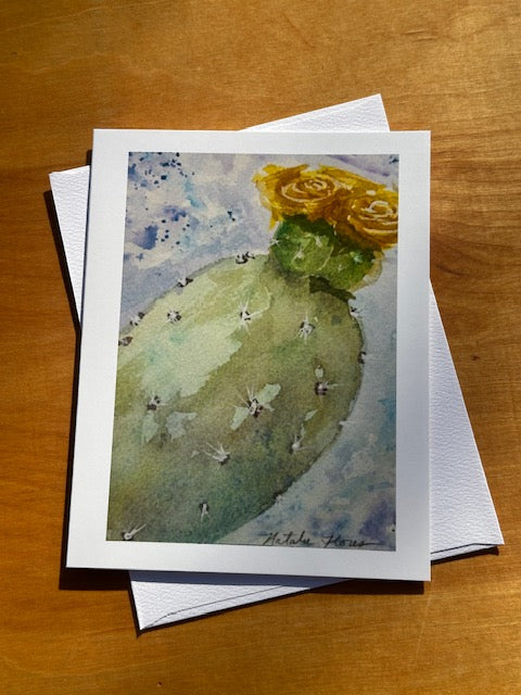 Prickly Pear Yellow Rose