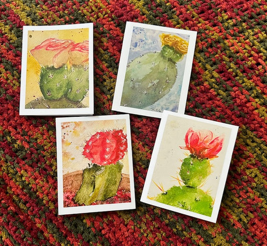 Cactus notecard set